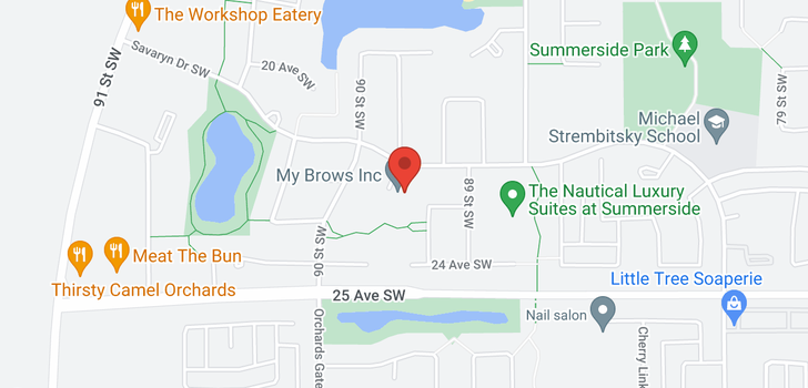 map of 2125 89B ST SW